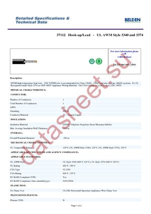 37112 010500 datasheet  